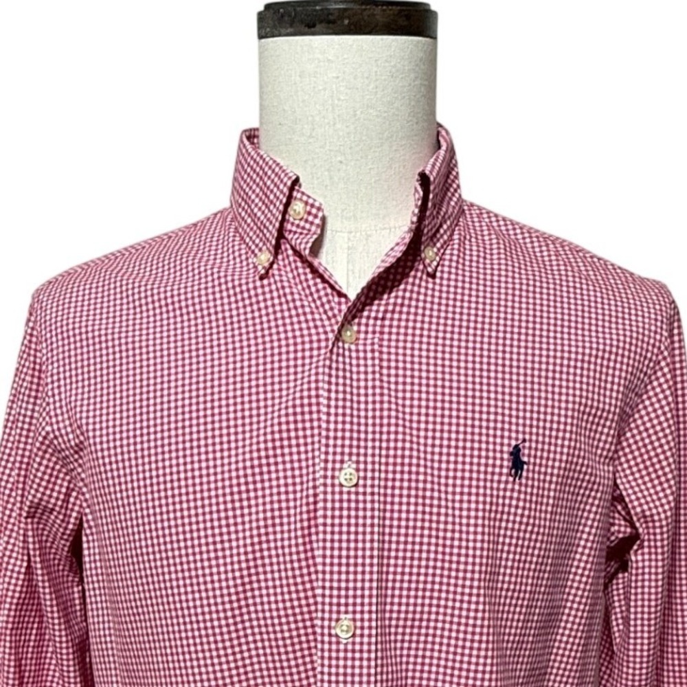 Polo by Ralph Lauren Pink Gingham Button-Down Shirt